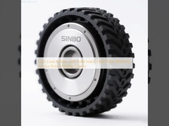 Высокая нагрузка резины с стальной вставкой, приводное колесо для сервисного робота, мобильное шасси